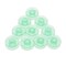 Green Plastic Sewing Machine Bobbin for Viking Machines #4125615-45 Durable Non OEM